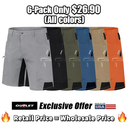 🔥Last day promotion🔥Men's Hiking Shorts 5 Pockets Ripstop Quick Dry Summer Athletic Shorts for Workout Hiking Cycling Outdoorfun